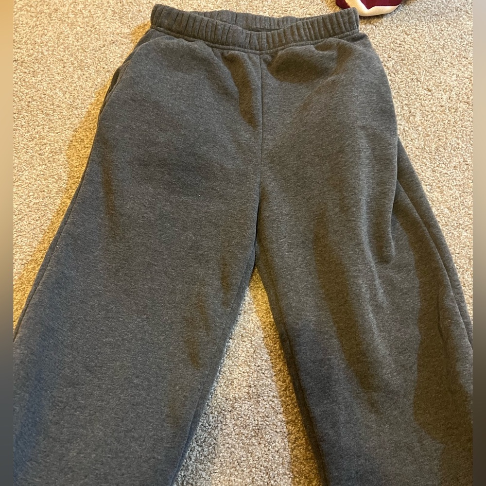 Grey sweatpants